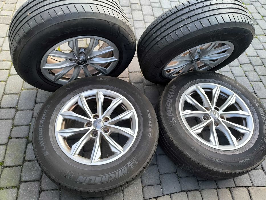 Koła 4 Alusy 5x112 Audi 17 VW Seat Skoda SsangYang 235/65-17