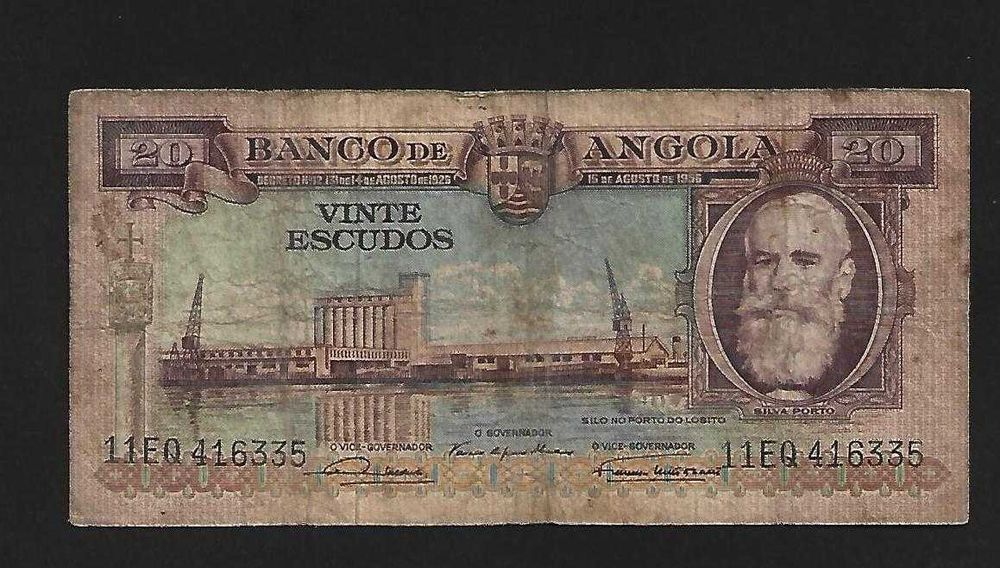 Angola Nota 20$00 1956