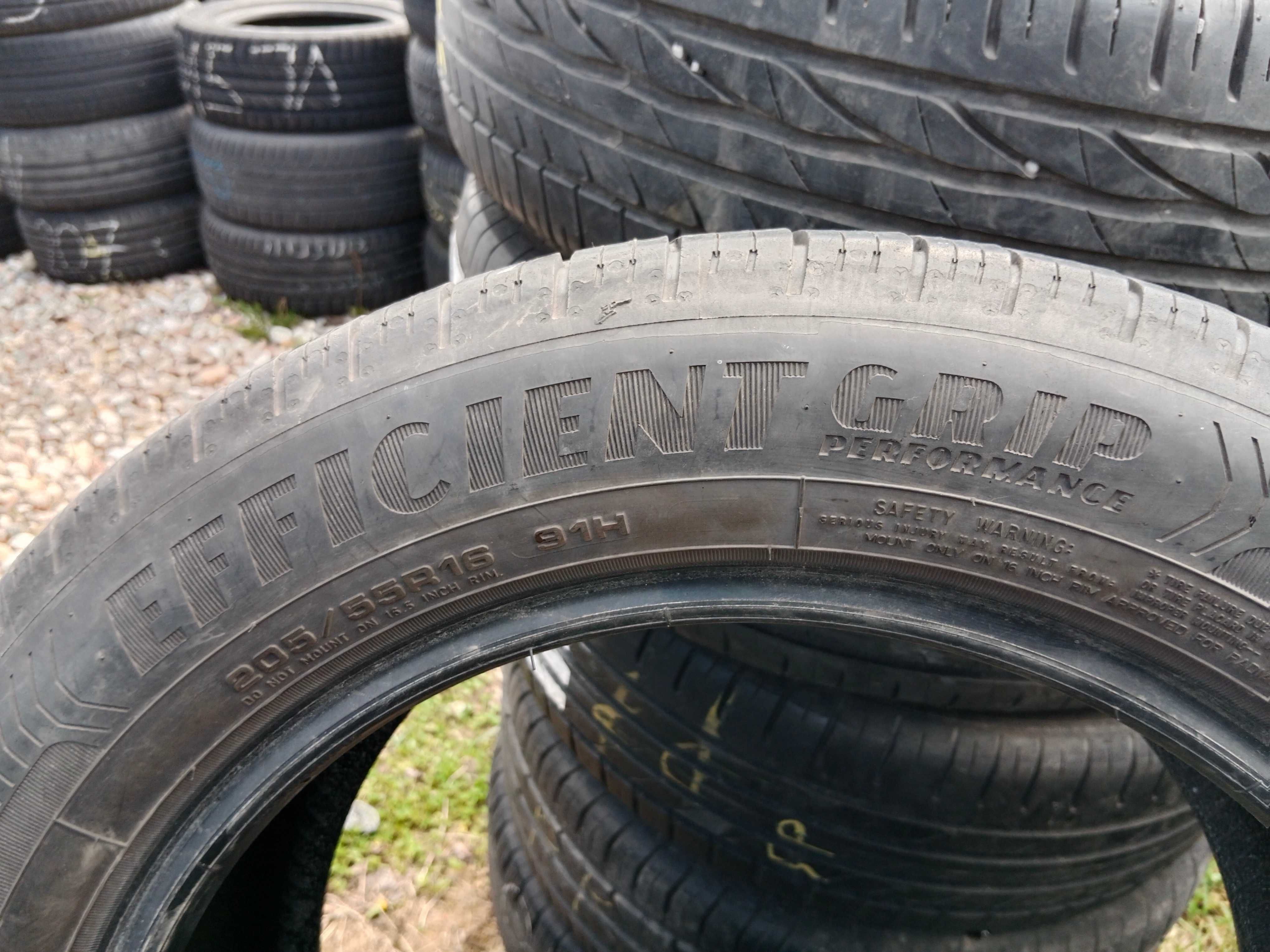 Opona używana letnia 205/55R16 Goodyear Efficient Grip Performance 1