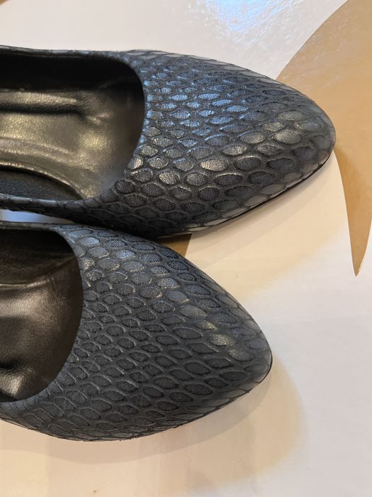 Шкіряні туфлі сині 36 р.