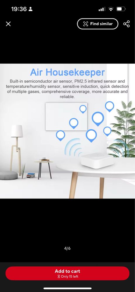 SmartSensor temperatura e qualidade do ar