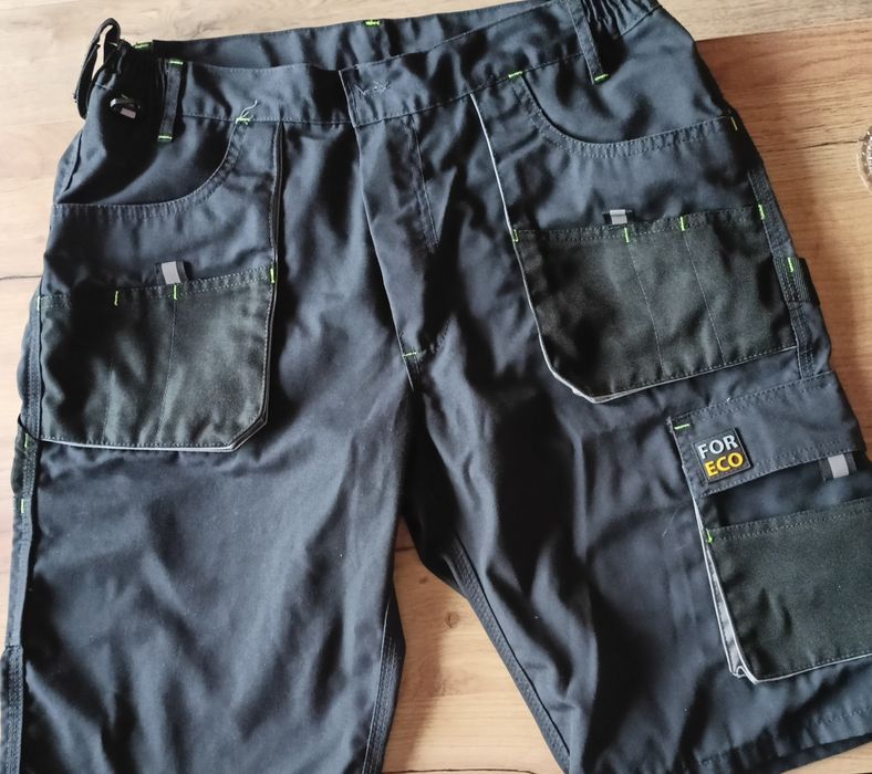 NOWE spodenki robocze męskie czarne rozmiar L