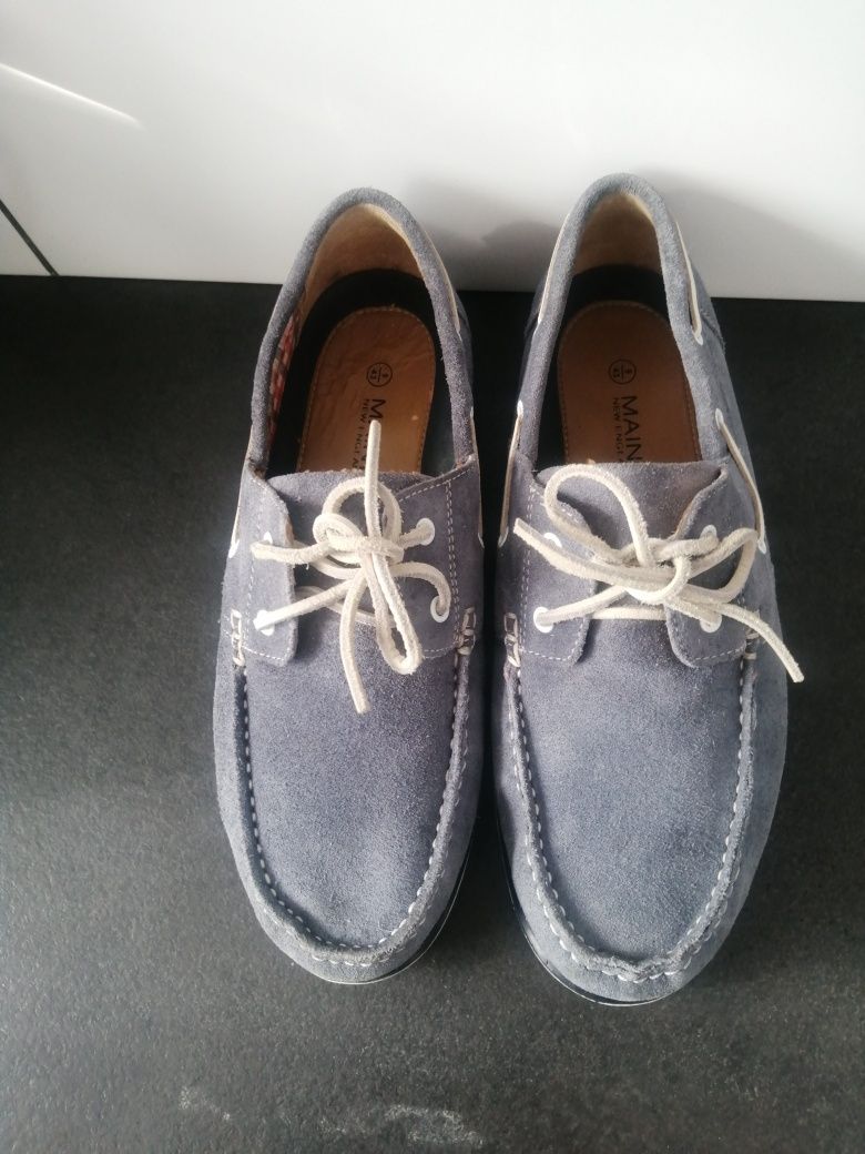 Mokasyny zamszowe buty męskie