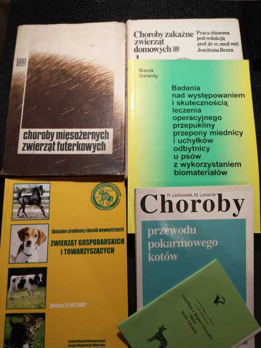 Zestaw - choroby psów, kotów i innych zwierząt towarzyszących