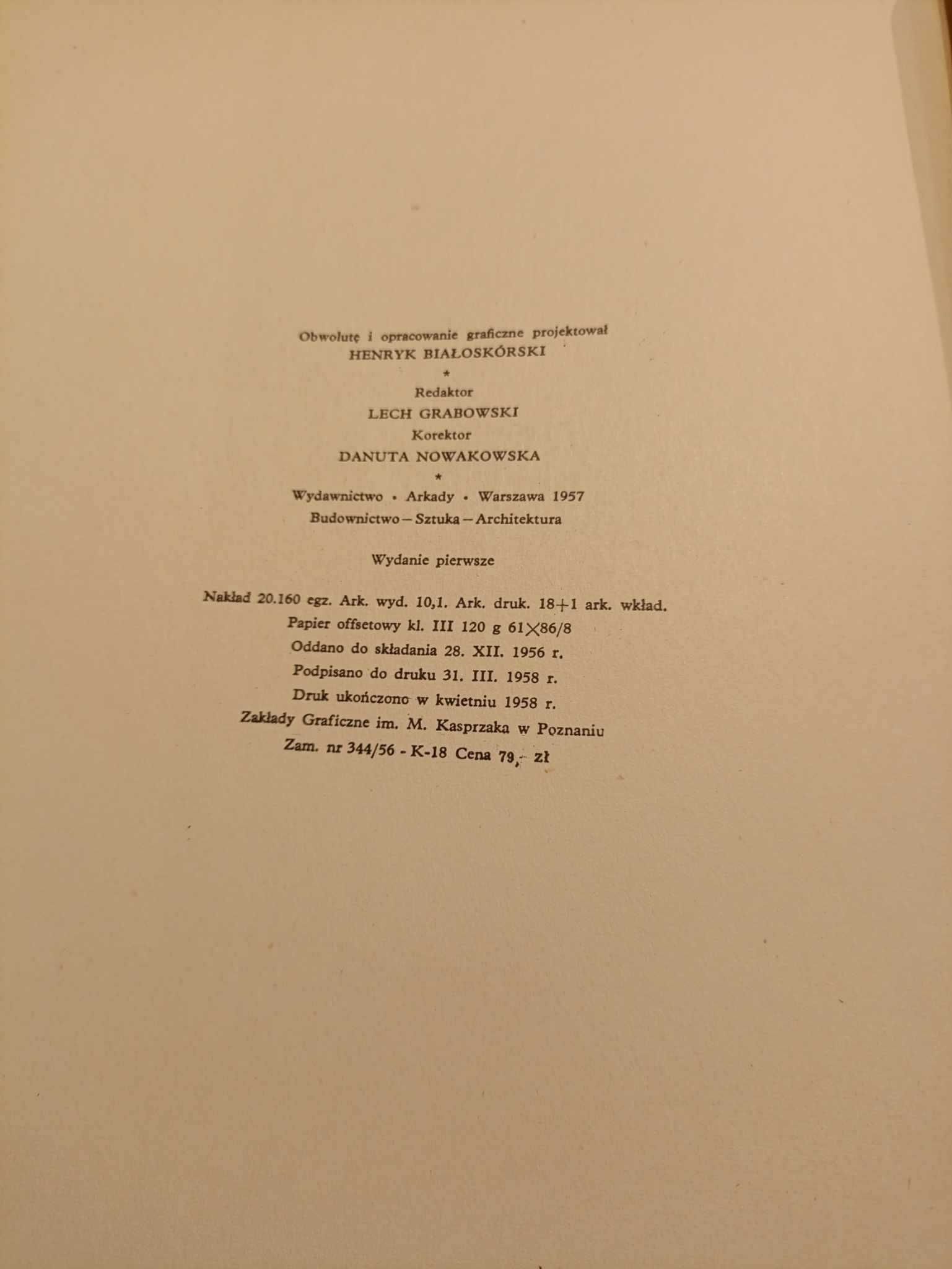 Stara warszawa w rysunkach Tadeusza Cieślewskiego wydanie I z 1958 r
