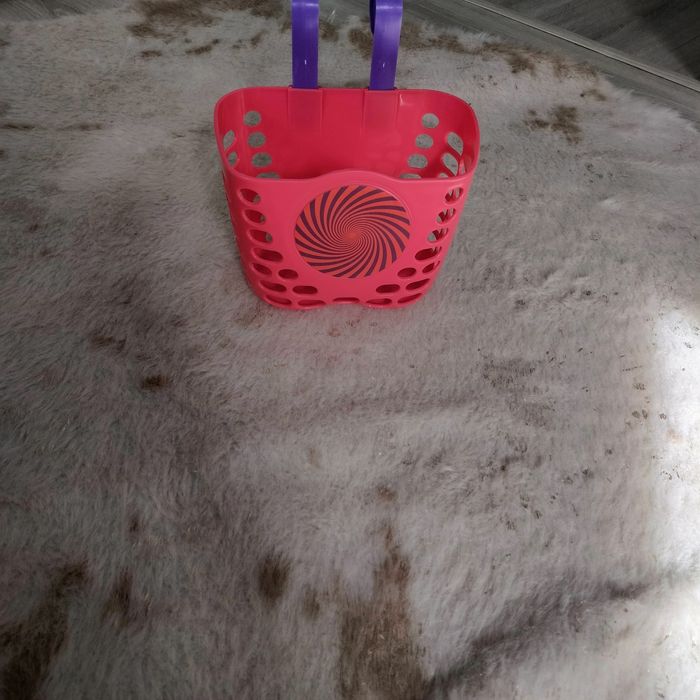 Koszyk na rower dziecięcy rózowy dla dziewczynki