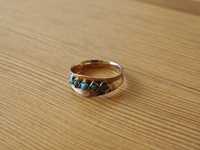 Złoty pierścionek Warmet próba 585 waga 3,46 g średnica 19 mm