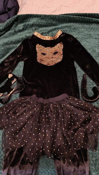 Strój karnawałowy kot kota kostium kombinezon