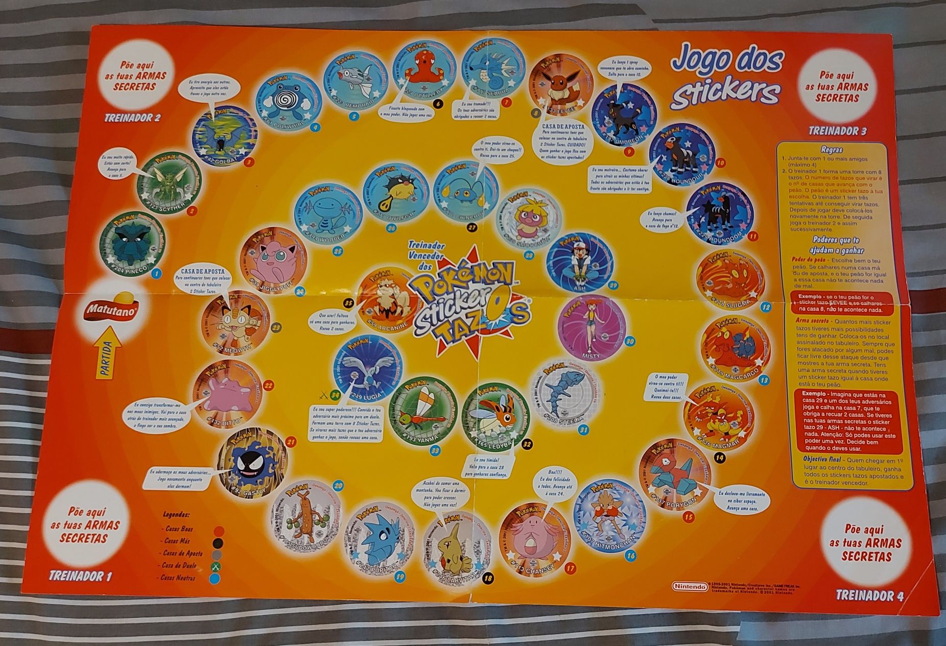 Tazos Pokémon Stickers poster/jogo
