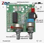 Płytka wzmaczniacza wzmacniacz 2+1 20w 5v