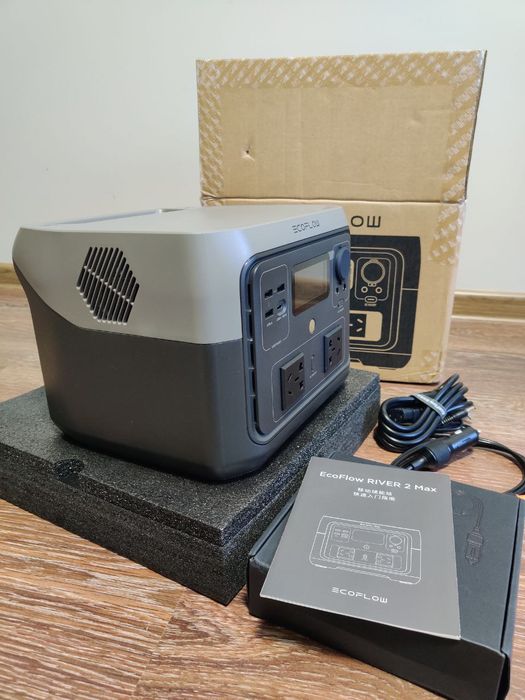 EcoFlow River 2 Max, 512 Wh, 1000W, зарядна станція