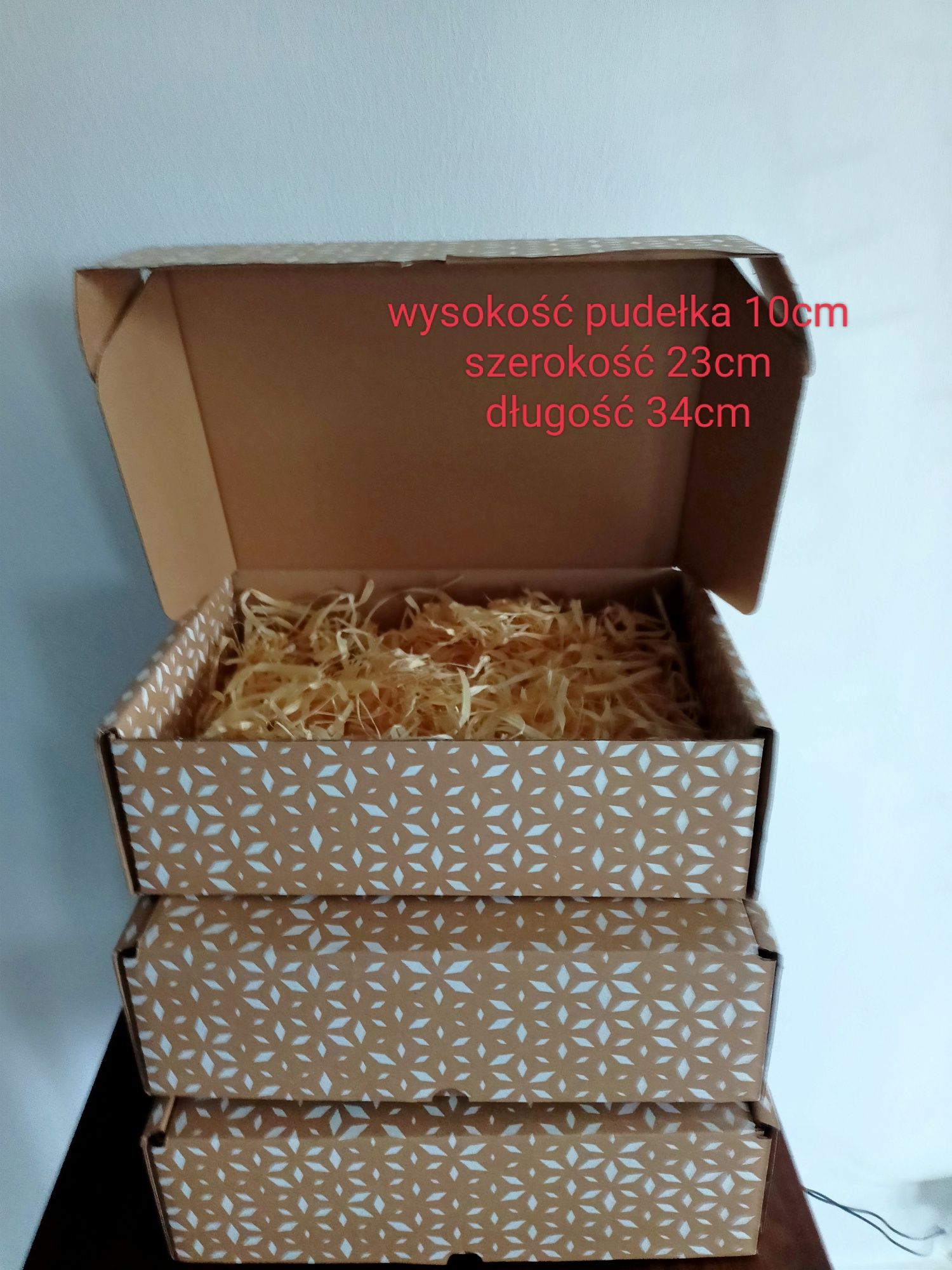 Pudełka ozdobne prezentowe 3 szt