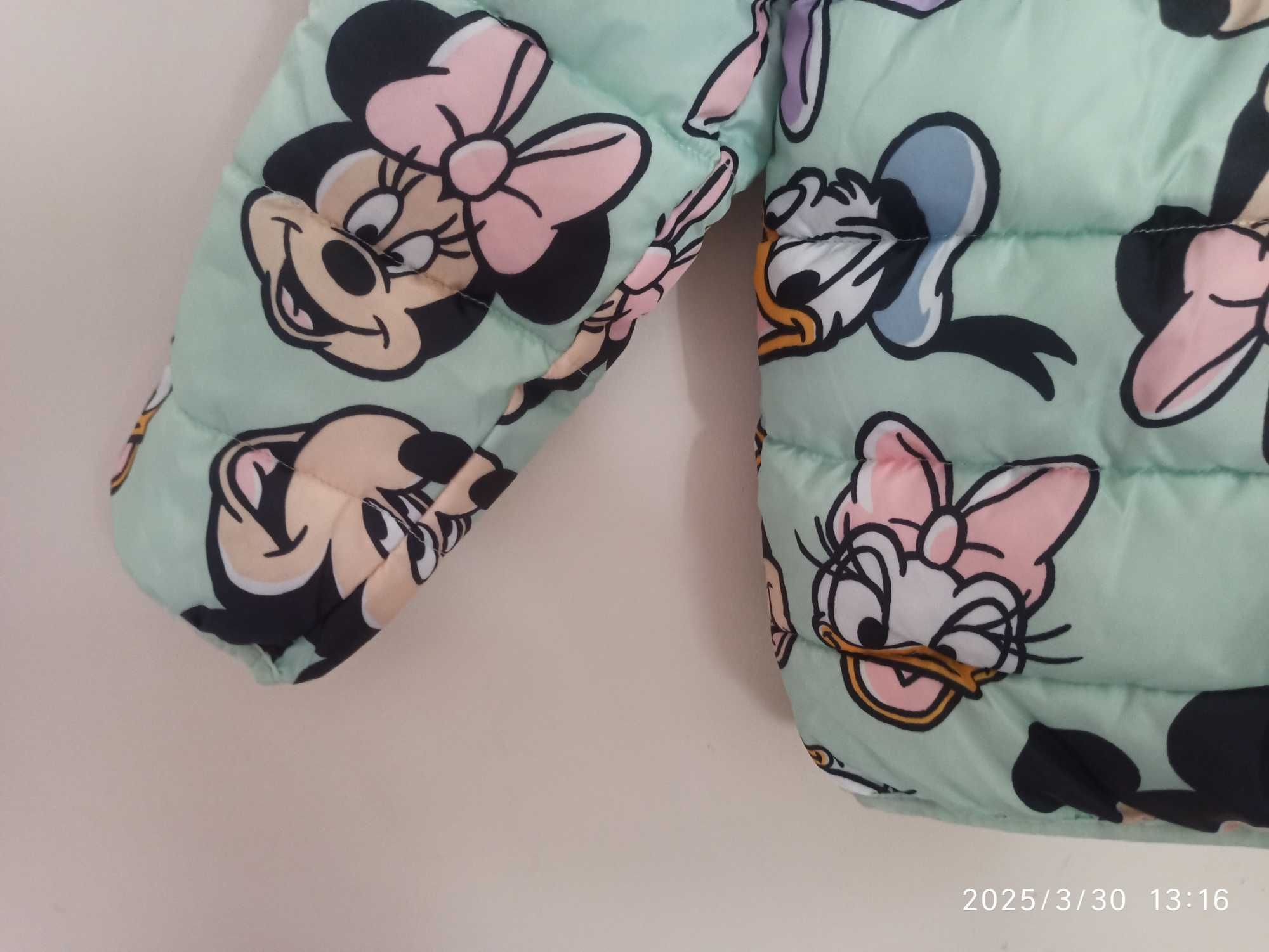 Śliczna przejściowa pikowana kurteczka Disney Minnie 116 Nowa