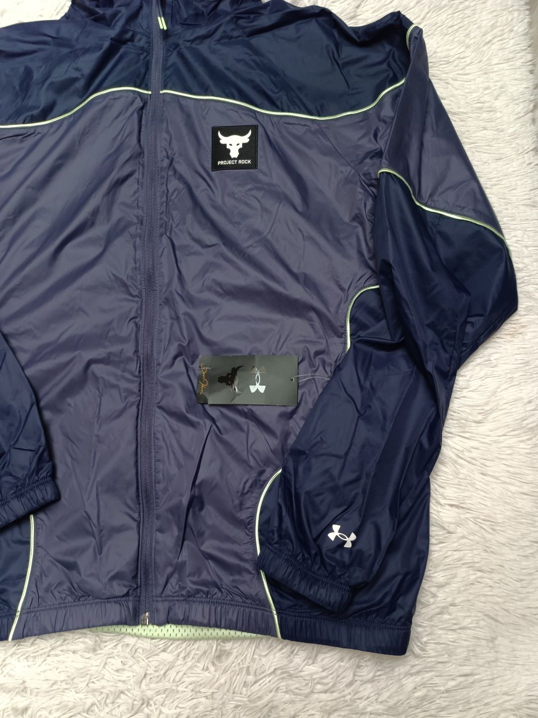 Kurtka wiatrówka męska under armour project rock rozmiar m