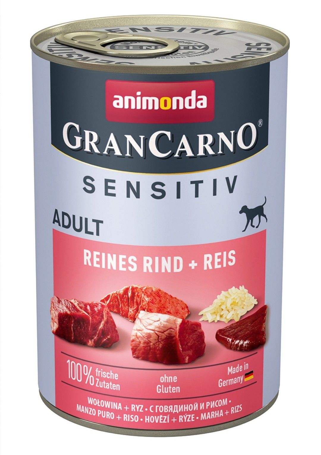 GranCarno wołowina + ryż adult sensitive 10x 400g