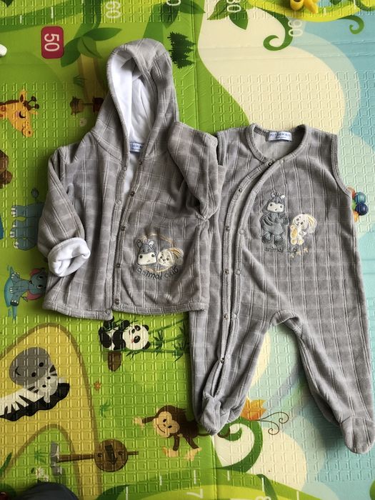 Костюм / курточка тепла  комбінезон з велюру