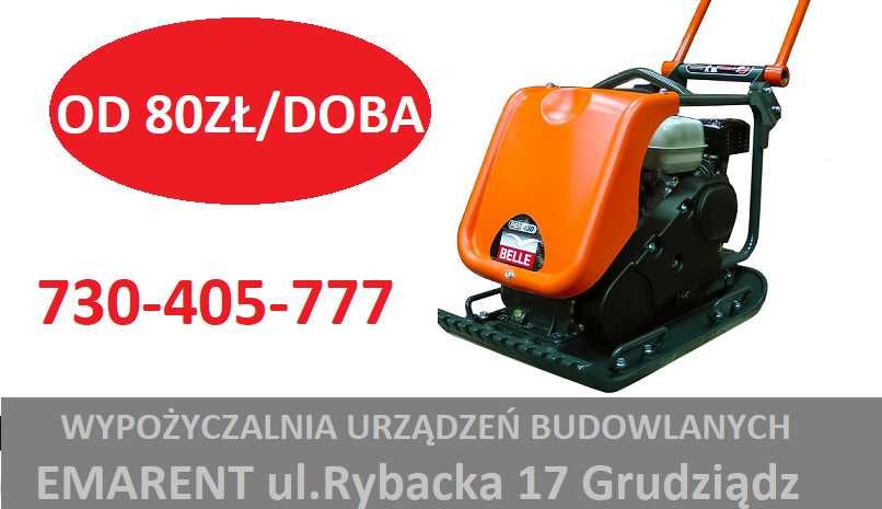 Zagęszczarka ubijak stopa wibracyjna ///Grudziądz wynajem urządzeń