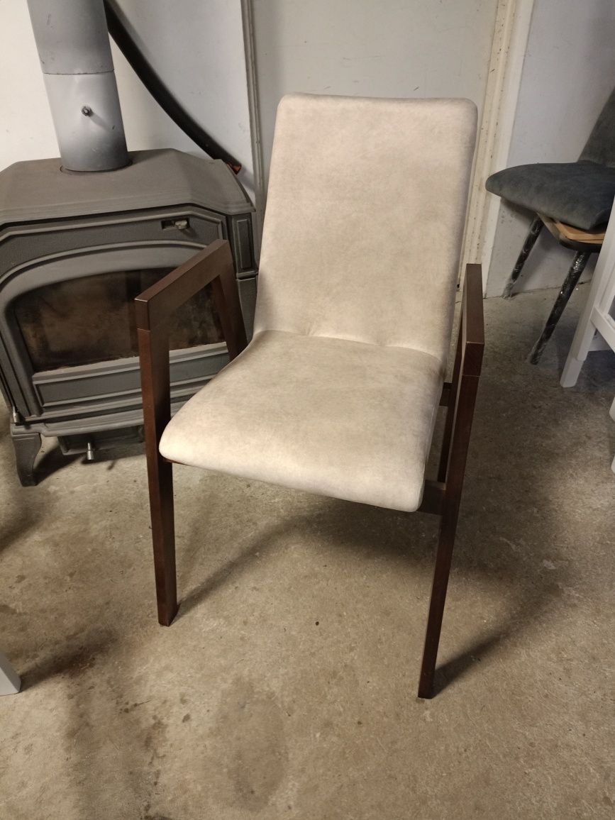 Krzesło, krzesła z podłokietnikami, tapicerowane, nowe, z gwarancją