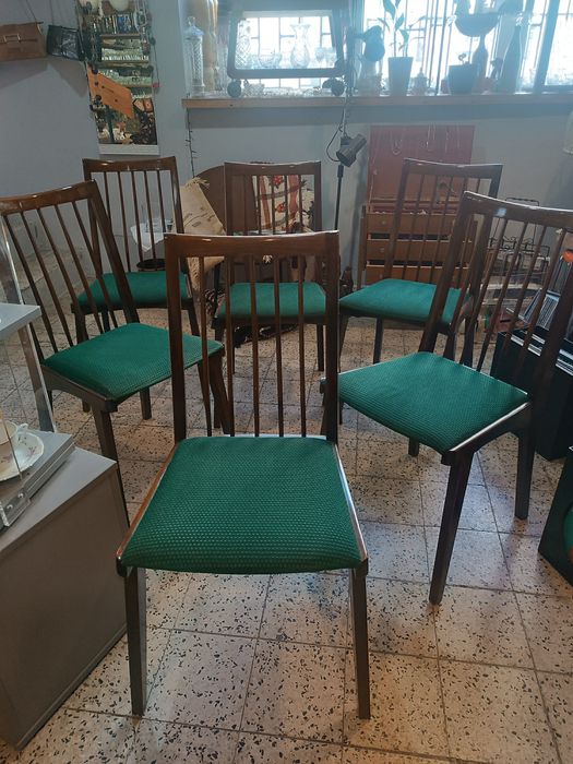 Bytomska fabryka mebli krzeslo typu 200-157 zestaw 6 sztuk R Hałas