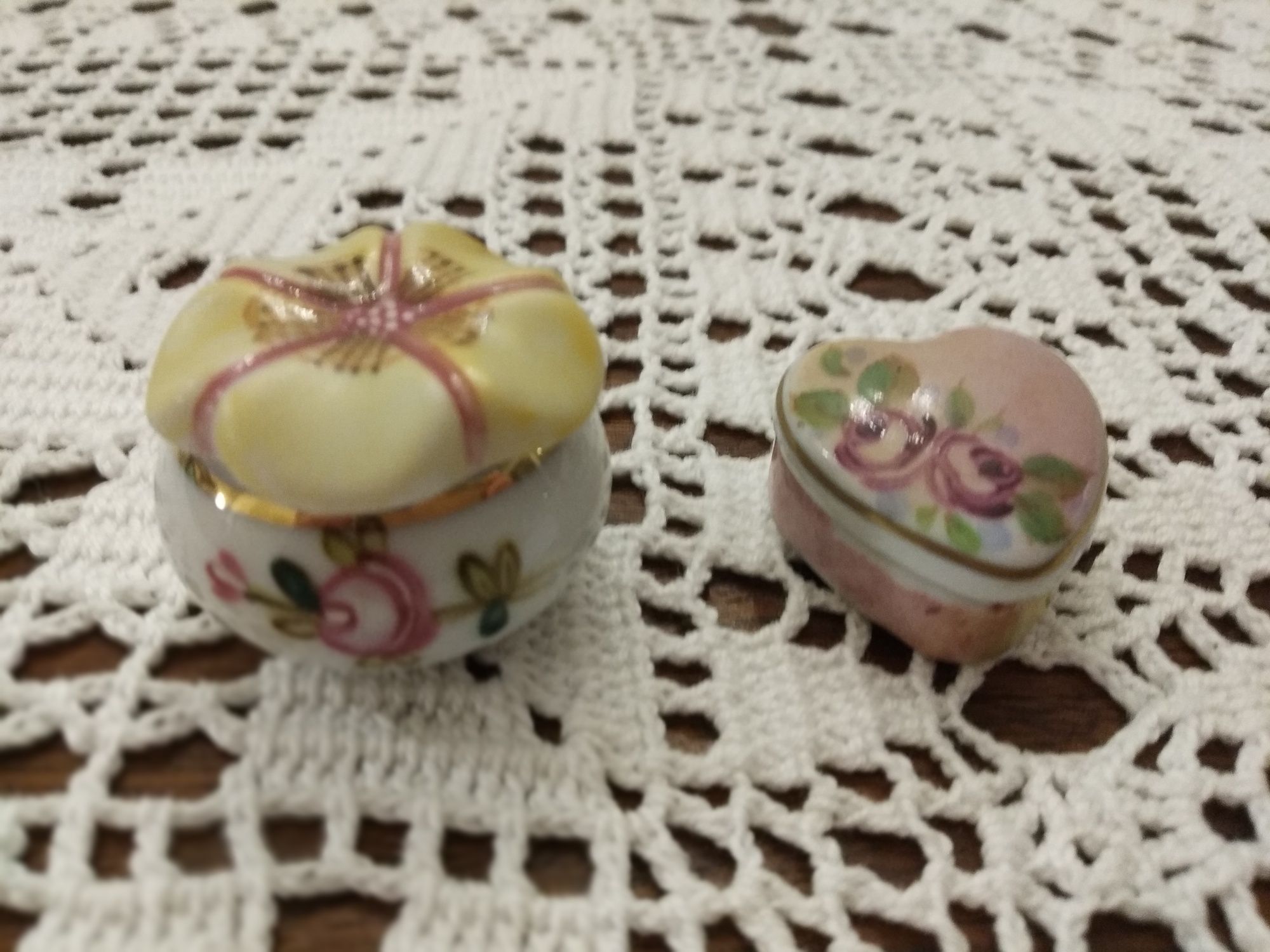 Caixas caixinhas de porcelana de coleção