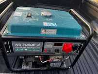 Agregat prądotwòrczy, Könner Söhnen KS 7000E-3, Śiła i 220 V; E-start