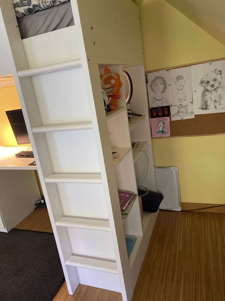 Lóżko piętrowe , biurko  IKEA SMÅSTAD
