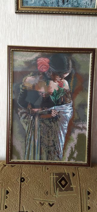 Картина " Дівчинка з трояндою"