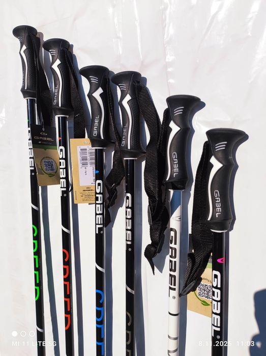 Kije narciarskie Gabel Speed 110-135 cm czarne+kolor nowe wysyłka skle