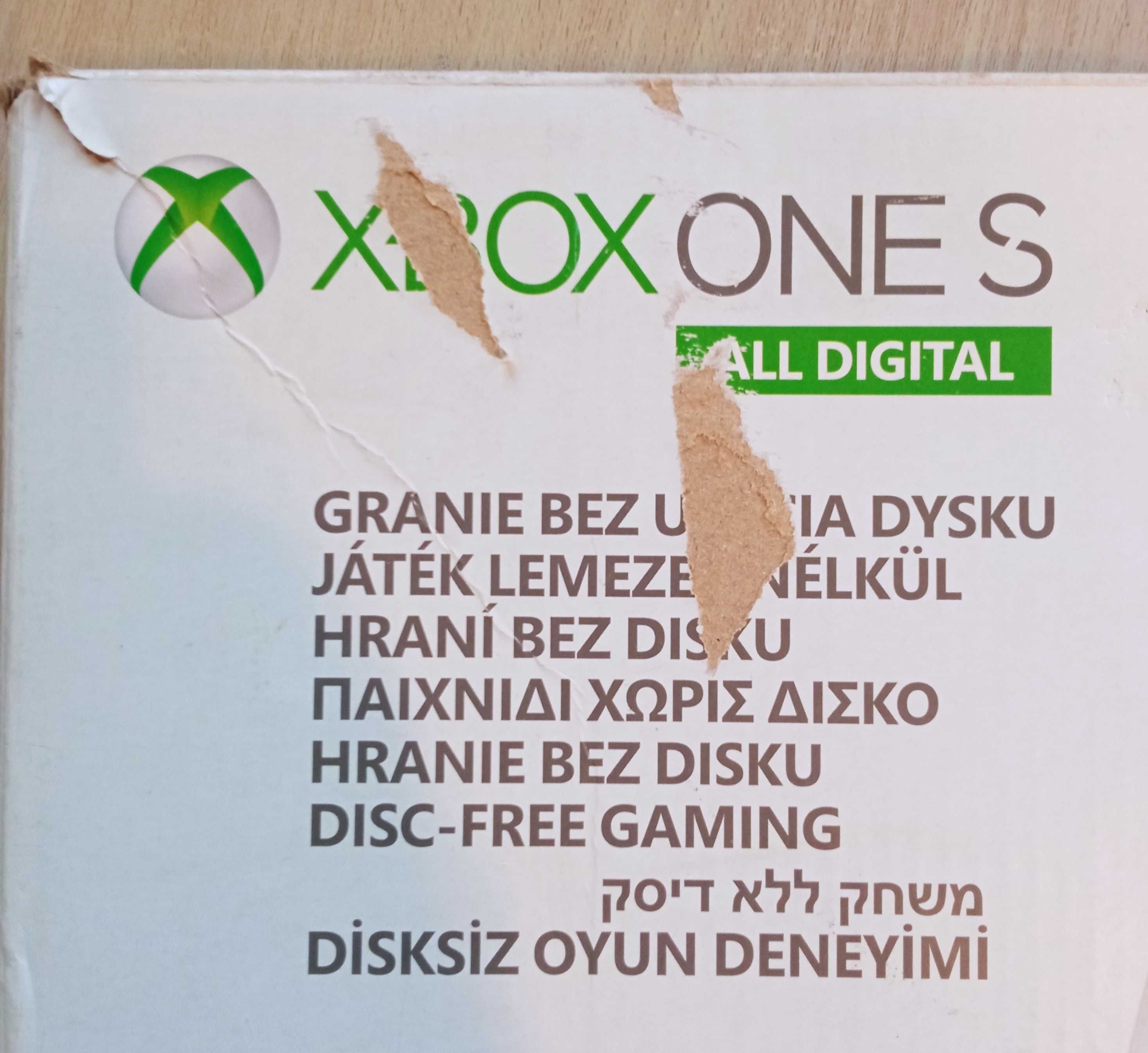 Konsola Xbox One S All-Digital Edition 1 TB biała + pad i kabelki