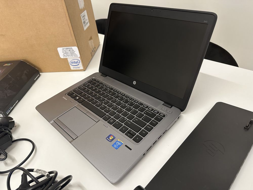 Laptop Notebook HP Elitebook 840 G2 14” i5 8GB SSD 256GB Zestaw