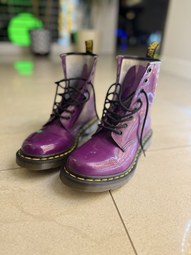 Dr. Martens 1460W Purple Violet Patent Lamper