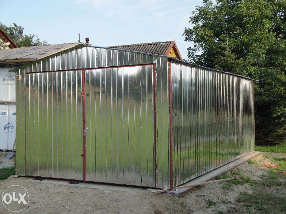 Garaż blaszany Blaszak budowa Białystok GARAŻE BLASZAKI 3x5 na BUDOWĘ