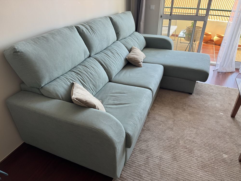 Sofá chaise long em excelente estado