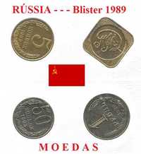 Moedas - - - Russia - - - "Blister 1989"