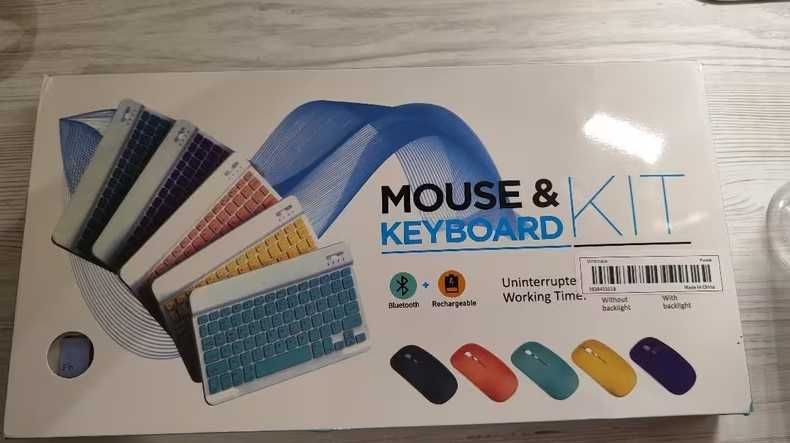 Клавіатура + мишка Ультратонкий Bluetooth набір на акумуляторах