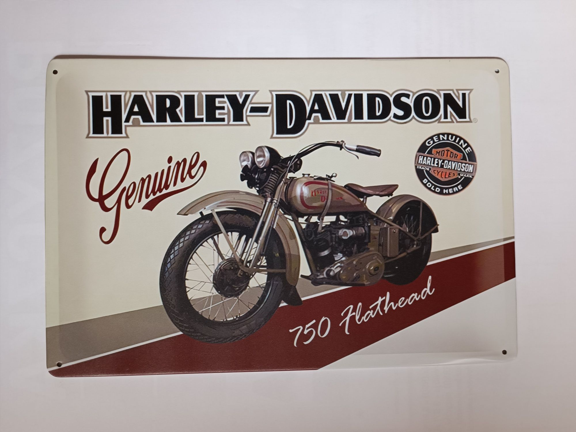 Nowy metalowy szyld Harley Davidson motor loft garaż pub club choper