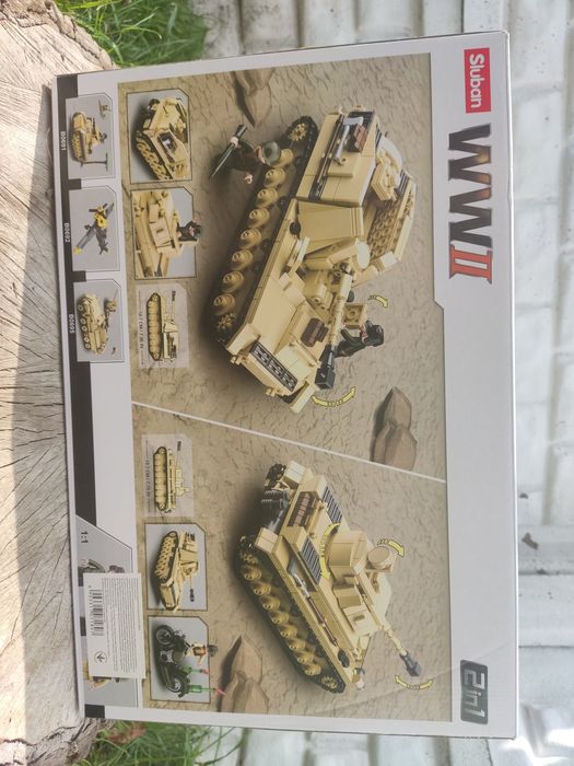 Конструктор B0693 Танк Панцер IV/САУ Насхорн 2 в 1 WWII, 543 деталі