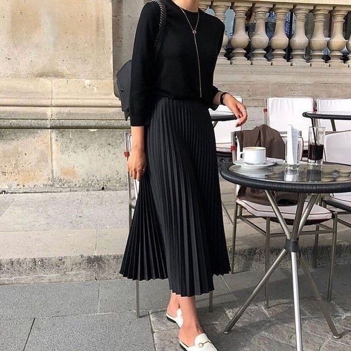 18 розмір батал 52 чорна спідниця міді пліссе гофре пліссіровку