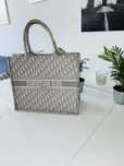 Duża torba shopper Dior Large Book Tote Bag grey
