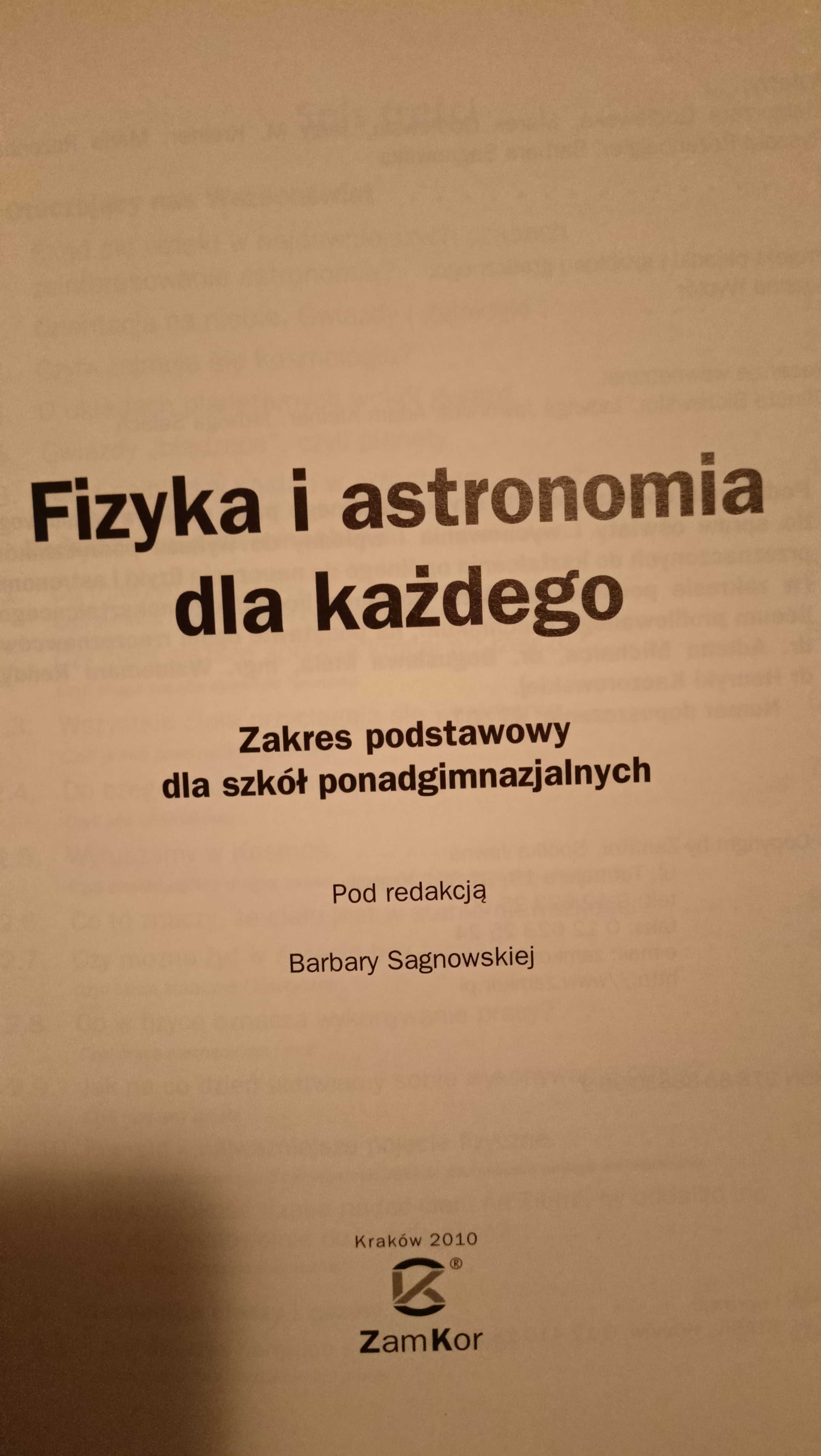 Fizyka i astronomia dla każdego- podręcznik do fizyki. Możliwa wysyłka