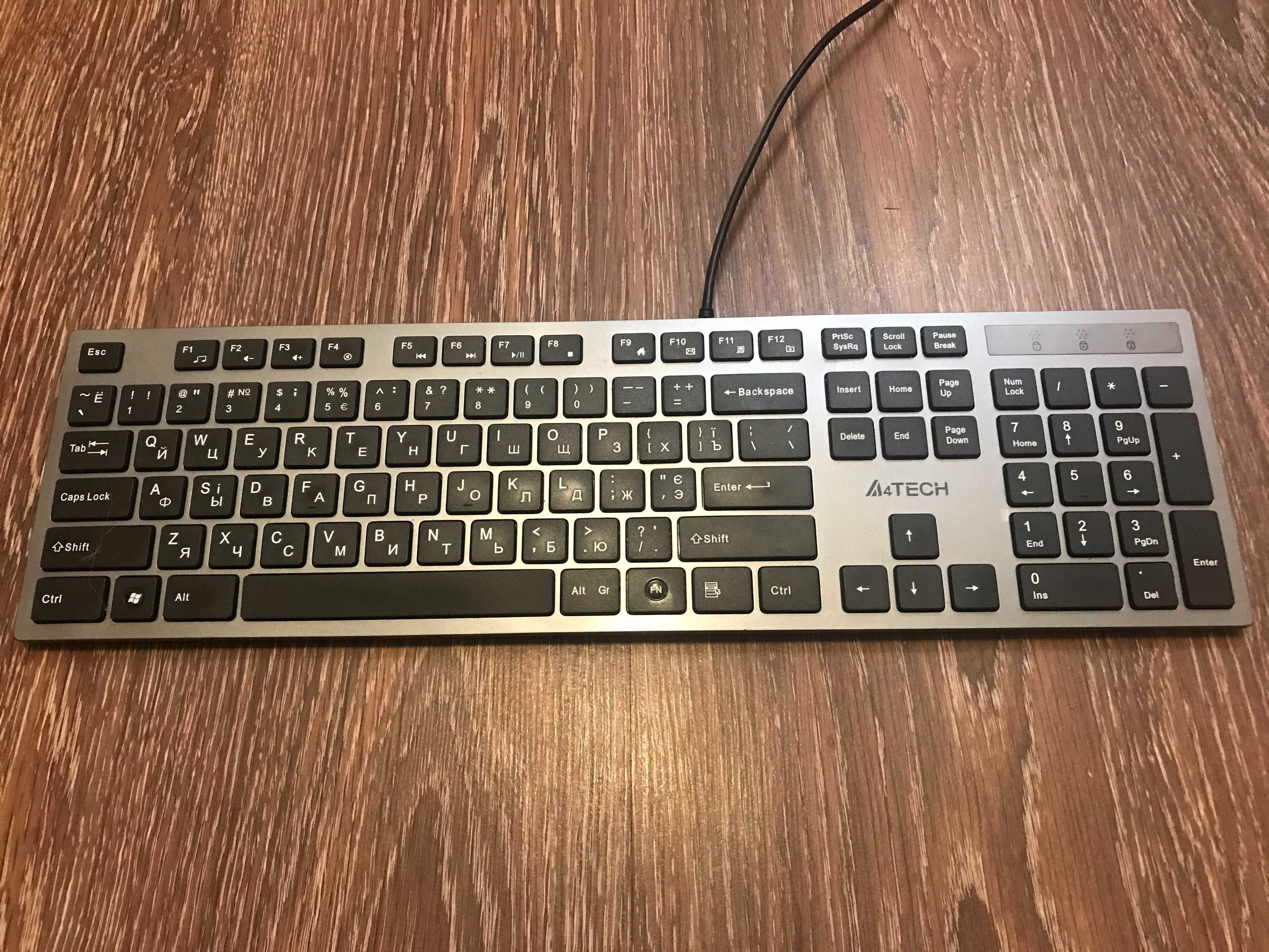 Клавиатура A4Tech KV-300H USB Grey