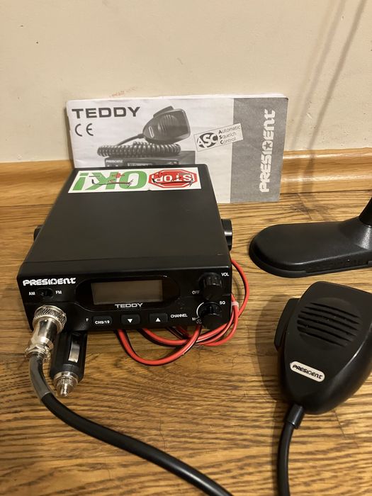 Zestaw Cb radio President Teddy ASC + antena President Virginia !!