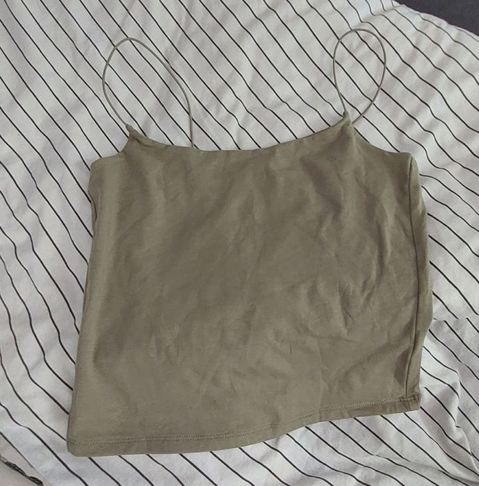 Khaki krótki top