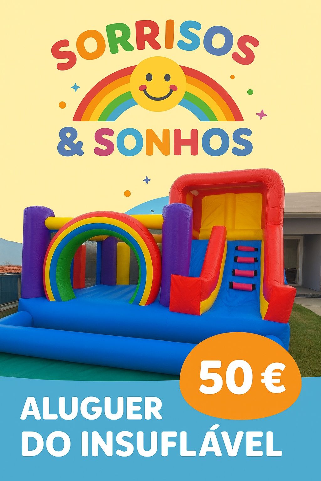 Insuflável para alugar em Vila Nova de Famalicão/Trofa/S.Tirso...