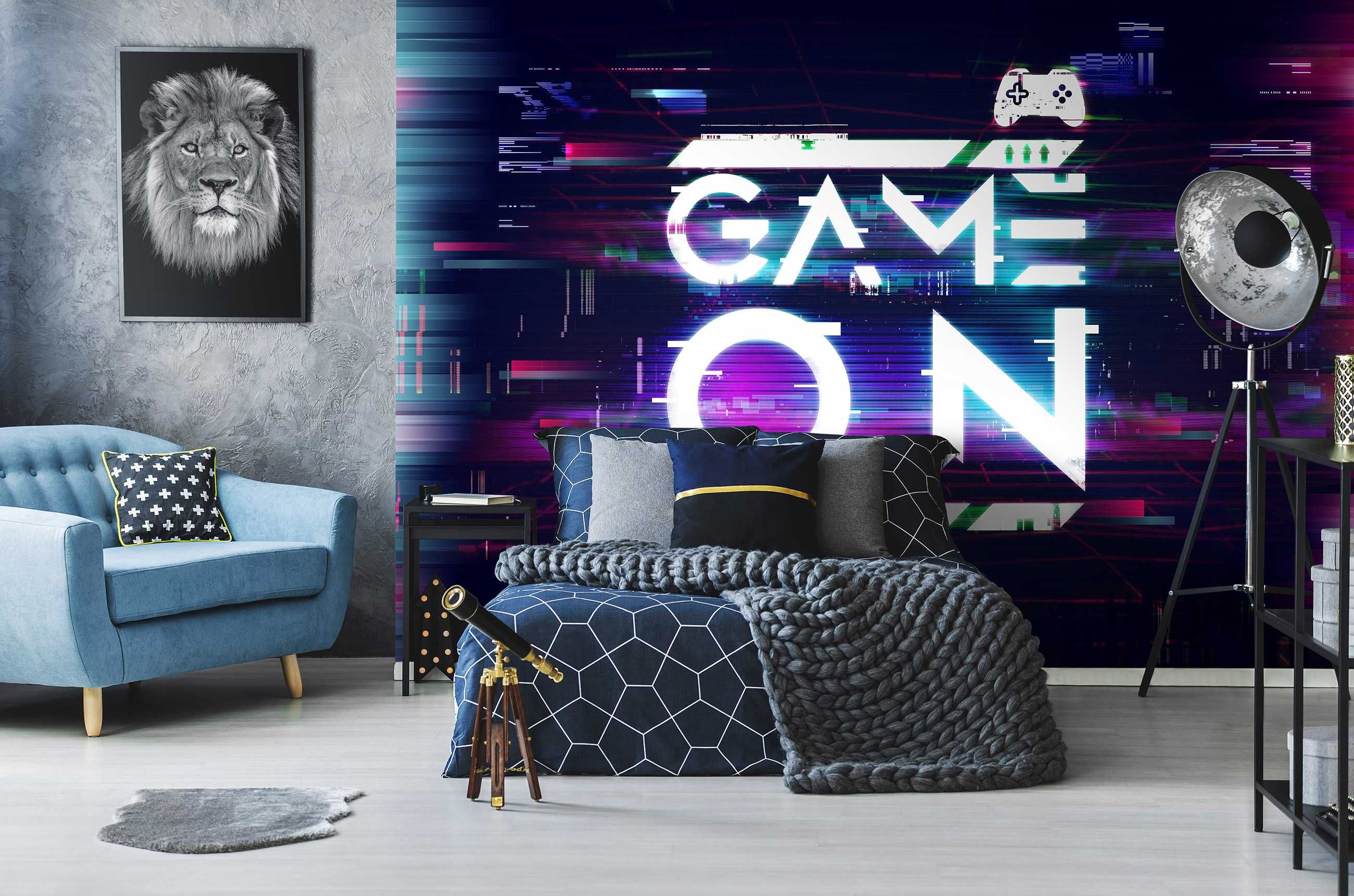 Fototapeta Game On Dla Gracza 3D Na Twój Własny Rozmiar + KLEJ