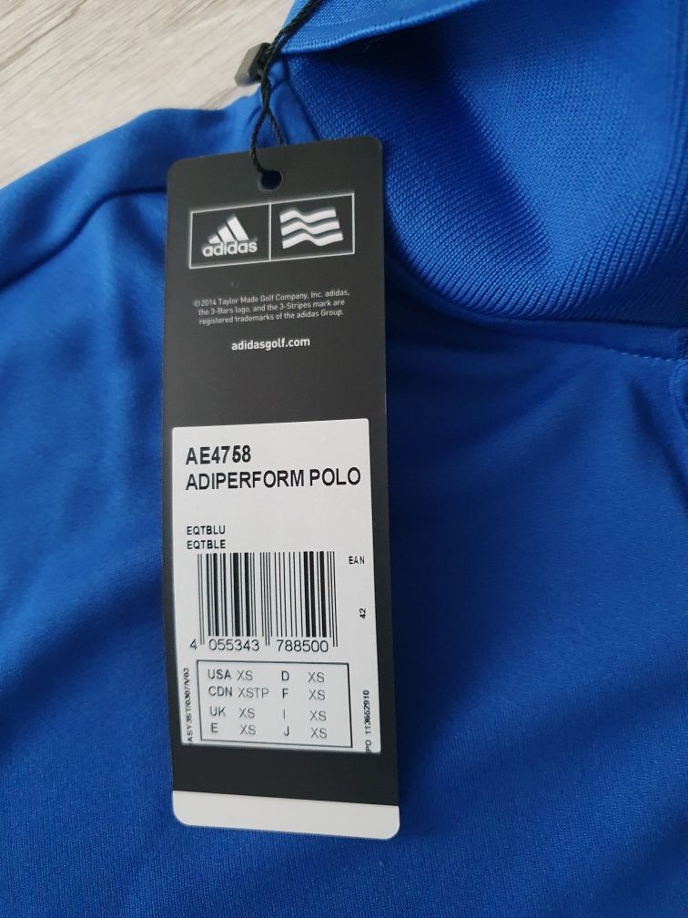 Nowa koszulka polo Adidas Adiperform rozmiar XS/S
