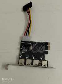 placa pcie controladora USB 3.0 Super