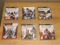 Gry płyta Assasin's Creed, 6 części ps3. Używane