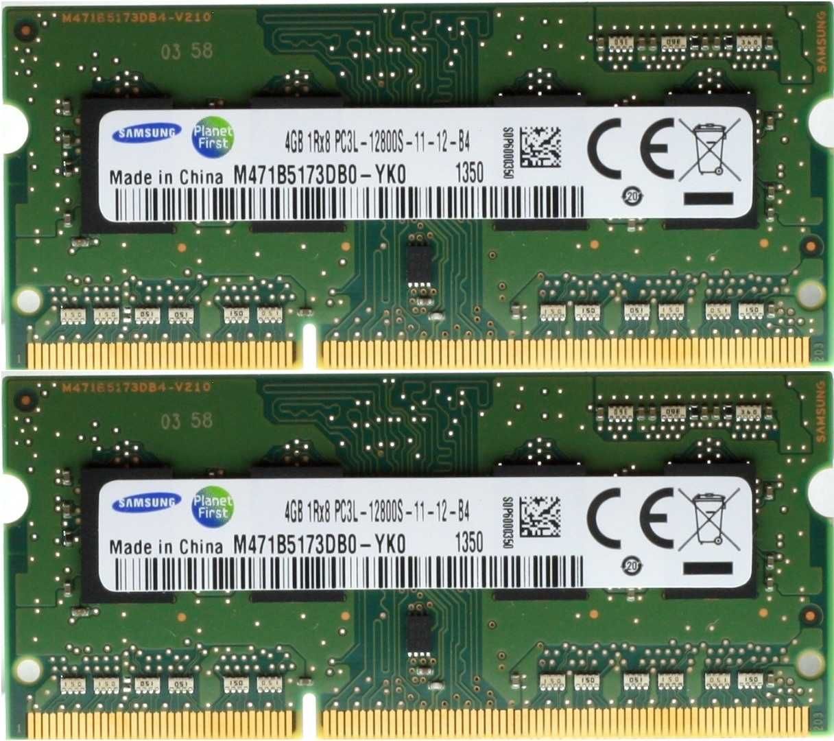 8GB (2x4GB) SO-DIMM DDR3L 1600MHz Samsung/Crucial/Hynix/Elpida/Micron