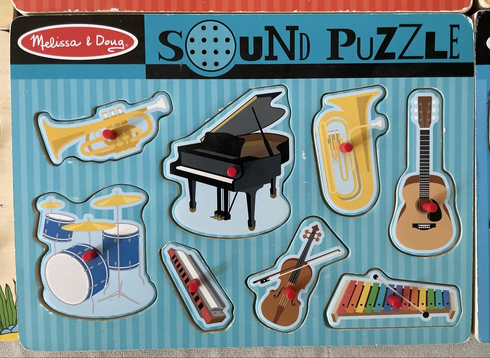 Puzzle drewniane - Melissa&Doug, Goki